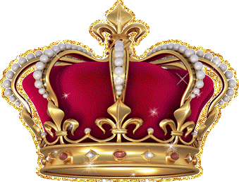 Красная бархатная корона из золота, инкрустированная жемчугом.  Вот это богатство!