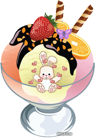 анимация красивое мороженое