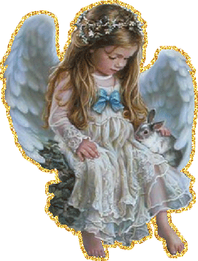 Маленькая девочка ангелочек