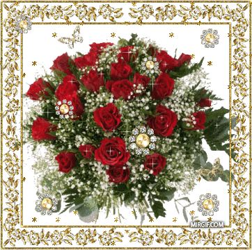 Красивый букет красных роз