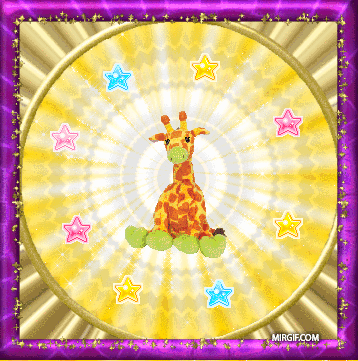 жираф на анимационной картинке