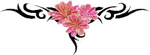 Три розовых цветка