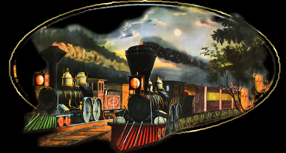 анимация поезда